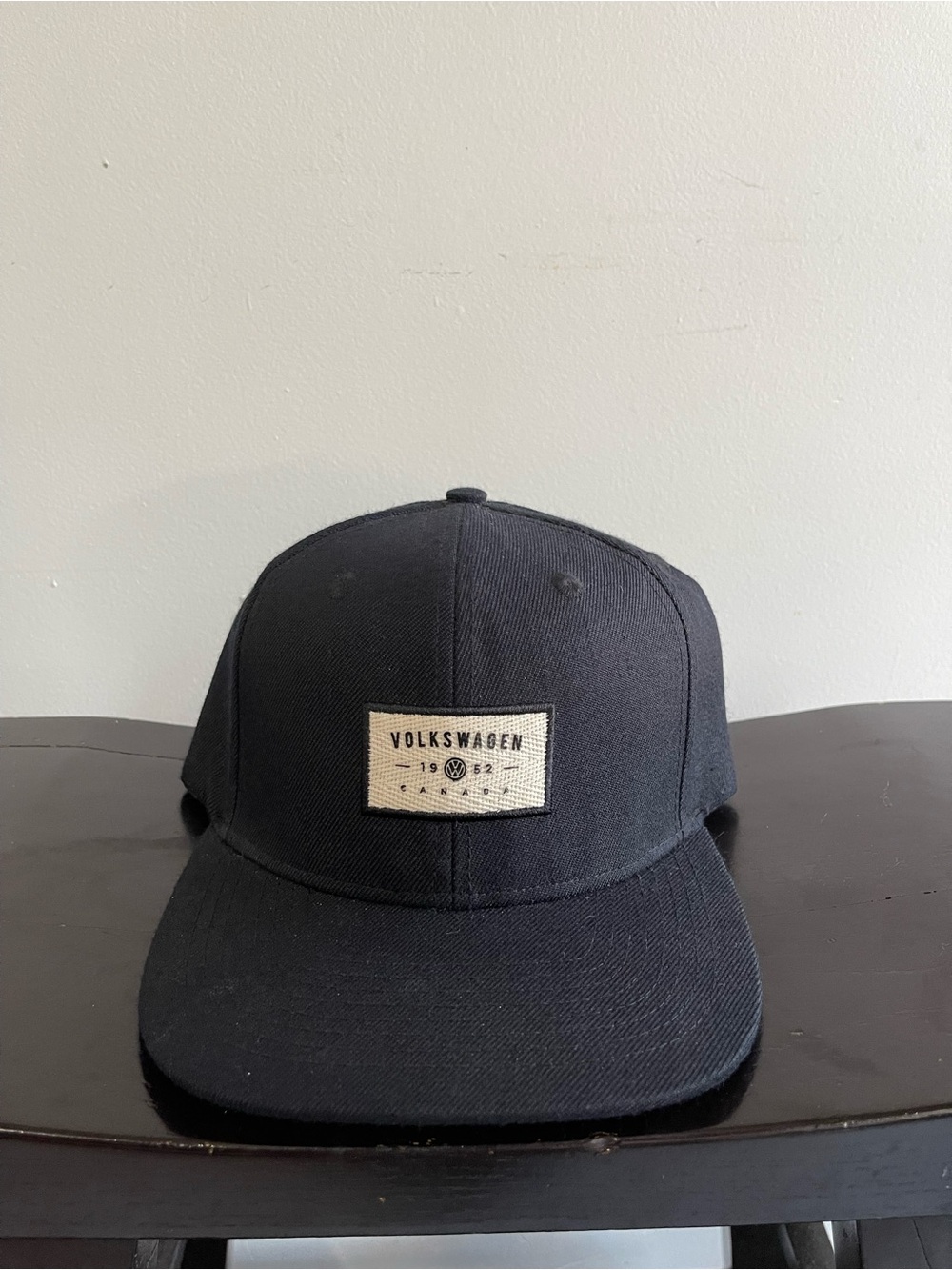 Volkswagen SnapBack Black Flat-Brim Cap